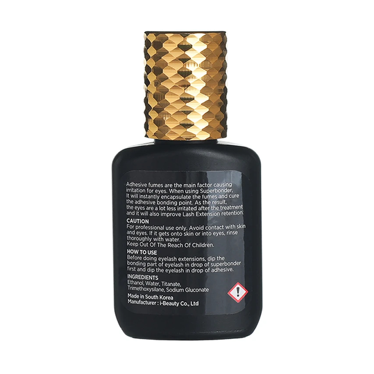 Precauciones, ingredientes y modo de uso del Super Bonder IB para extensiones de pestañas